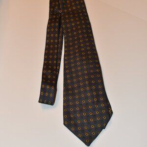 Vintage Emanuel Ungaro Luxury Gray Patterned  Silk Neck Tie Mens